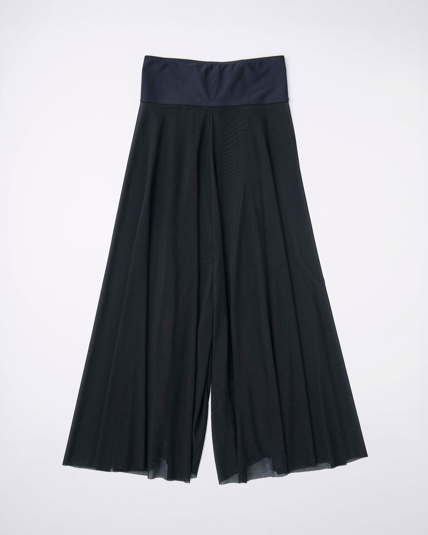 Back view of corset-inspired flowy pants in pink activewear