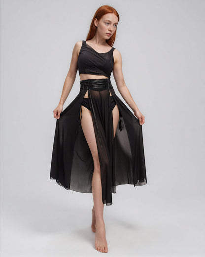 Flowy pants in black matching Josephine Tank Top
