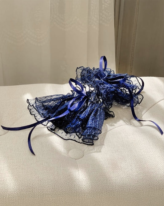 Isabelle Sleeves in royal blue fluid movement accessory