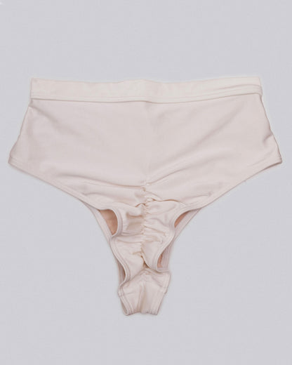back view of Matilda Bottom in ivory with elegant silhouette