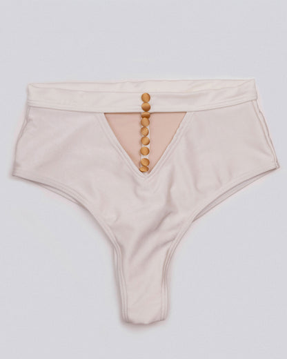 front view of Matilda Bottom in ivory with elegant silhouette